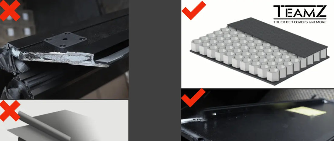 teamz hard tonneau cover panel material