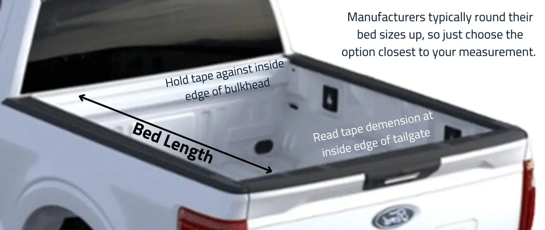 how to measure the length of truck bed to choose the right tonneau cover