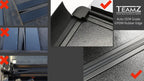 Teamz hard tonneau cover use auto OEM grade rubber